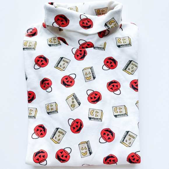 kids corp Other - Kids corp Halloween Long Sleeve Tee - White with Red and Gold Print